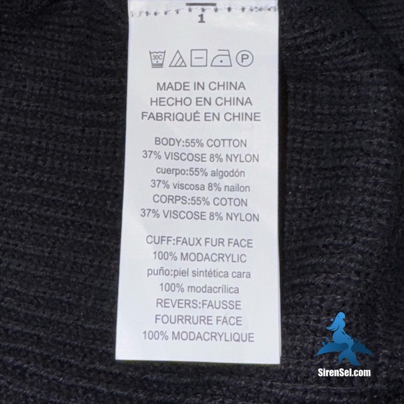 1126 Michael Kors Faux Fur Cuff Sweater Size L - Black/Leopard - Picture 11 of 14